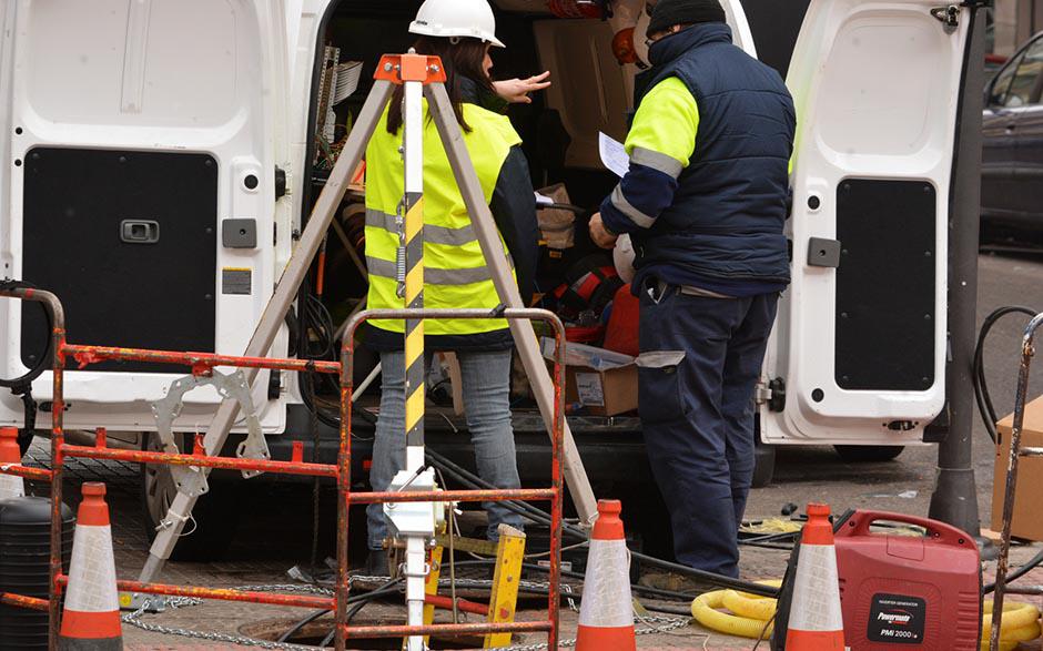 camion vidange Paris 18